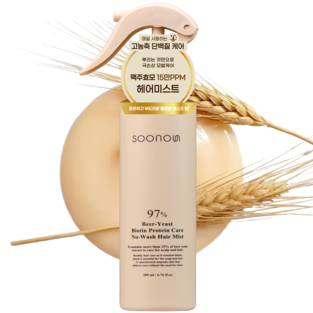 수노은 뿌리는 즉시 1초 윤기 단백질 케어 노워시 헤어미스트, 1개, 200ml 20,900원