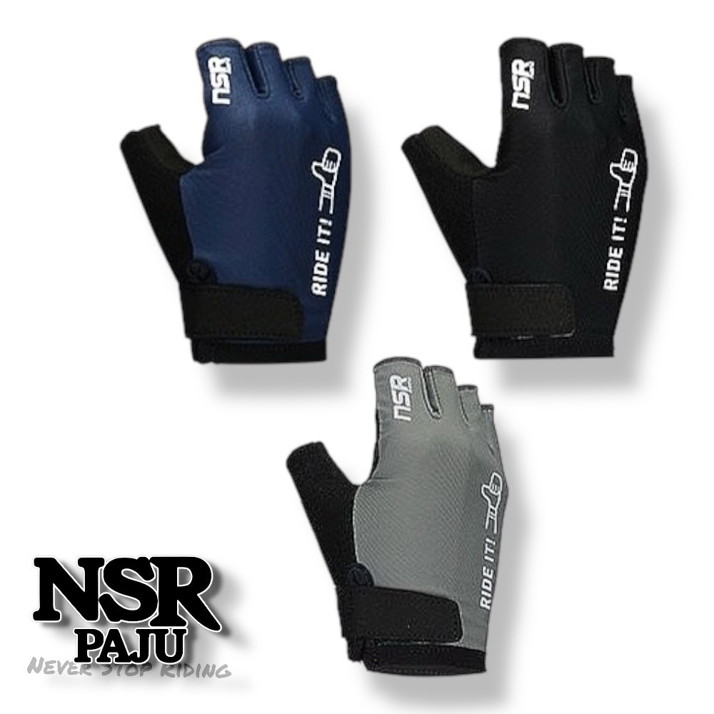 NSR 클럽 라이드 잇 반 장갑 봄 여름 자전거 라이딩 반장갑 밸크로 반장갑 39,000원