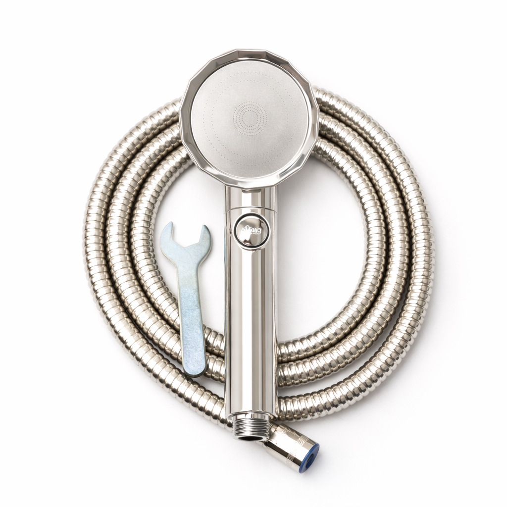 바스럽 온오프 샤워기세트 샤워기헤드+2M 샤워호스+스패너 9,900원