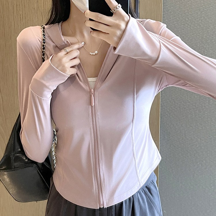 허블리 자외선차단 여성 쿨링 릴렉스핏 후드집업, 핑크 13,000원