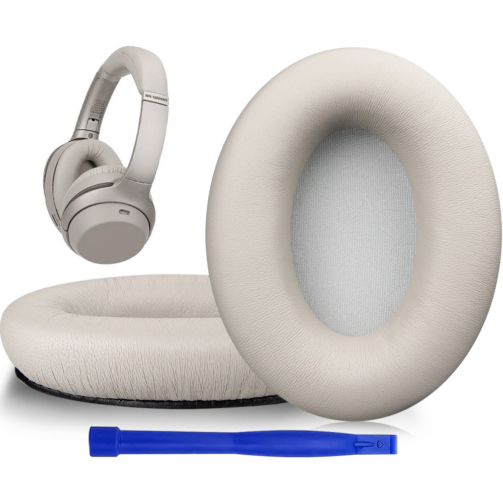 SOULWIT 교체용 이어패드-호환 모델 소니 Sony WH-1000XM3 (WH1000XM3) 오버이어 헤드폰 다양한 소재 선택 가능, 소음 차단 메모리 폼, 두께 증가, 1쌍 27,900원