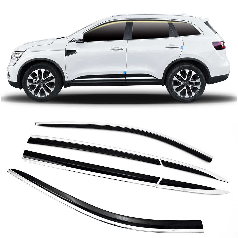 D947_6pcs QM6 블랙 다이아몬드 바이져 자동차 도어 빗물받이 98,800원