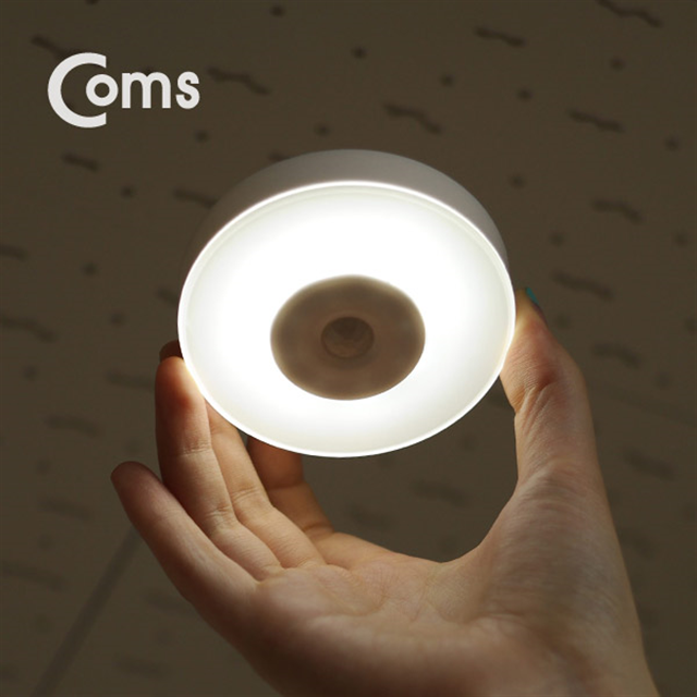 NW280 Coms 원형 모션감지 LED 센서등 벽면 천장 부착형 센서 조명 10,300원