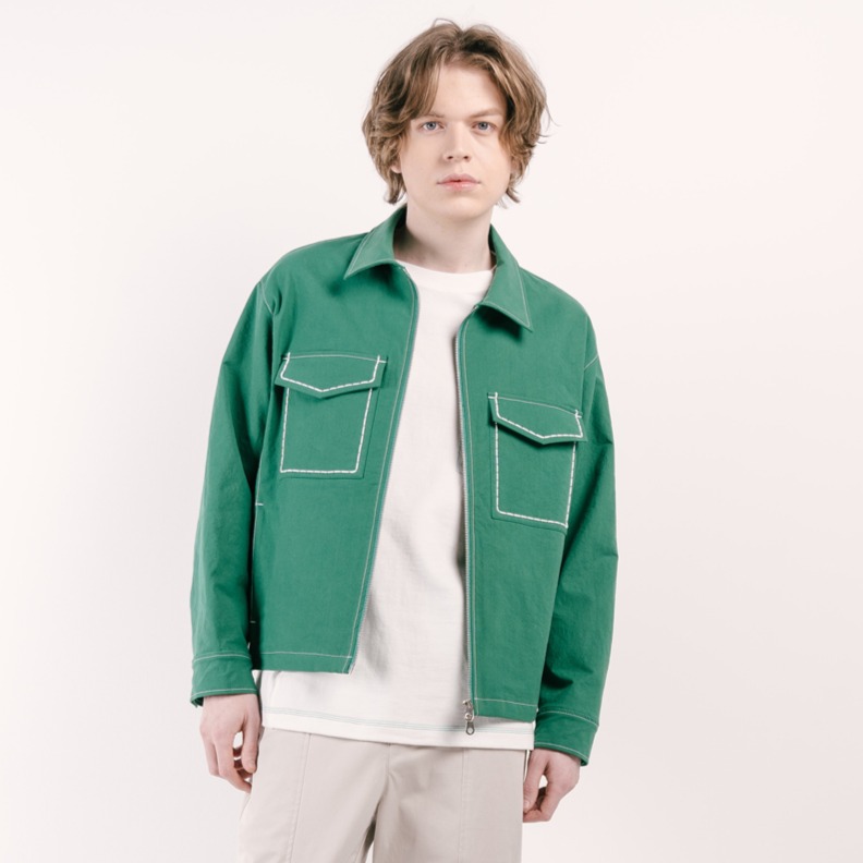 커스텀어스 남성용 호시자수 포켓 집업 스텐카라 자켓 CXS25SWJK302 150,290원