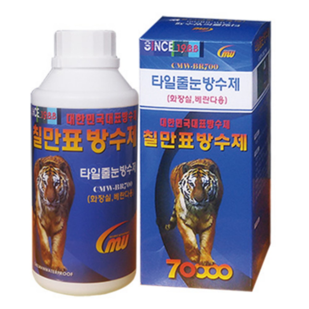 칠만표 방수제 CMW-BR700 타일줄눈방수제 욕실 화장실 베란다 메지 셀프 바닥방수 투명침투방수액  (사은품: 청소용 바닥솔) 49,000원