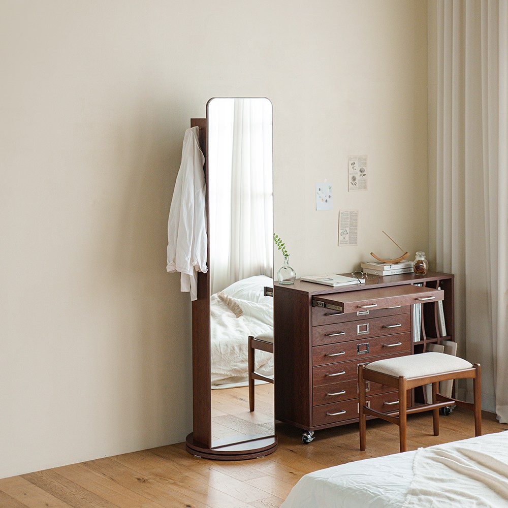 파레드 수납 전신거울 회전 5단 수납장 (플랫형) 149,000원