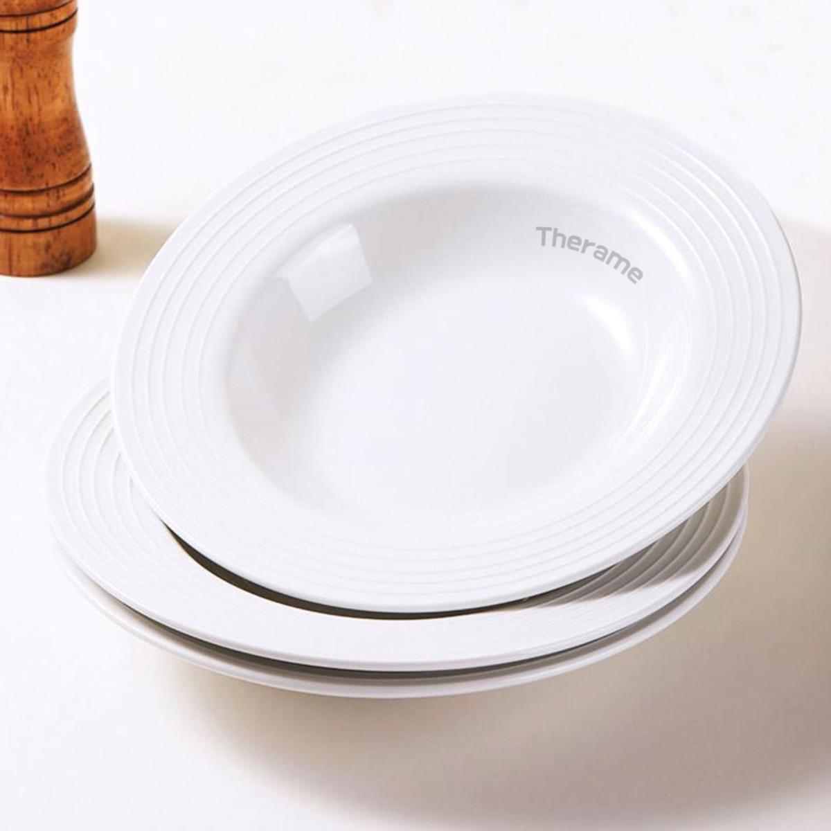 테라미 유럽 도자기 모던 대형 파스타 볼, 2개, 화이트 21,000원