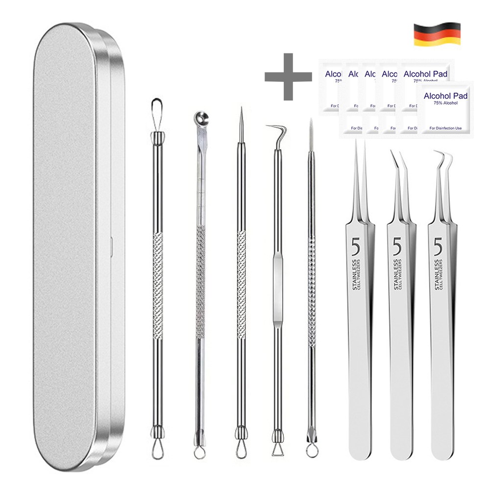 [가디움]  피지 블랙헤드 여드름 압출기 제거기 초정밀 핀셋  독일기술 피부과사용, 8종 5,900원