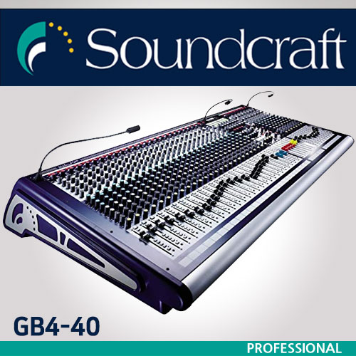 미성악기 사운드 크래프트 SoundCraft GB4 40CH믹서 교회, 공연장, 소형 투어링 시스템, GB4 40 6,600,000원