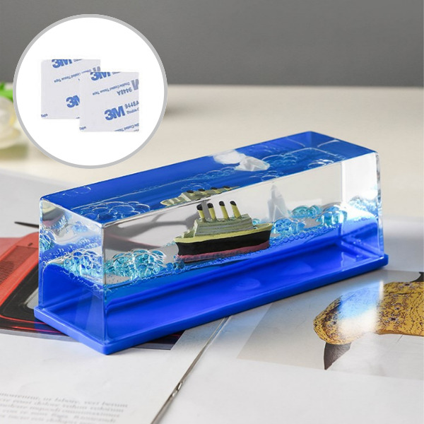 도나토르 무적의 물멍 오일멍 배 장식품 대시보드 인테리어 고정테이프 포함 7,400원