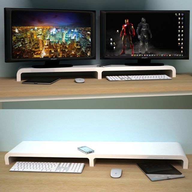 듀얼 모니터 받침대 와이드 컴퓨터 선반 1000 70,150원