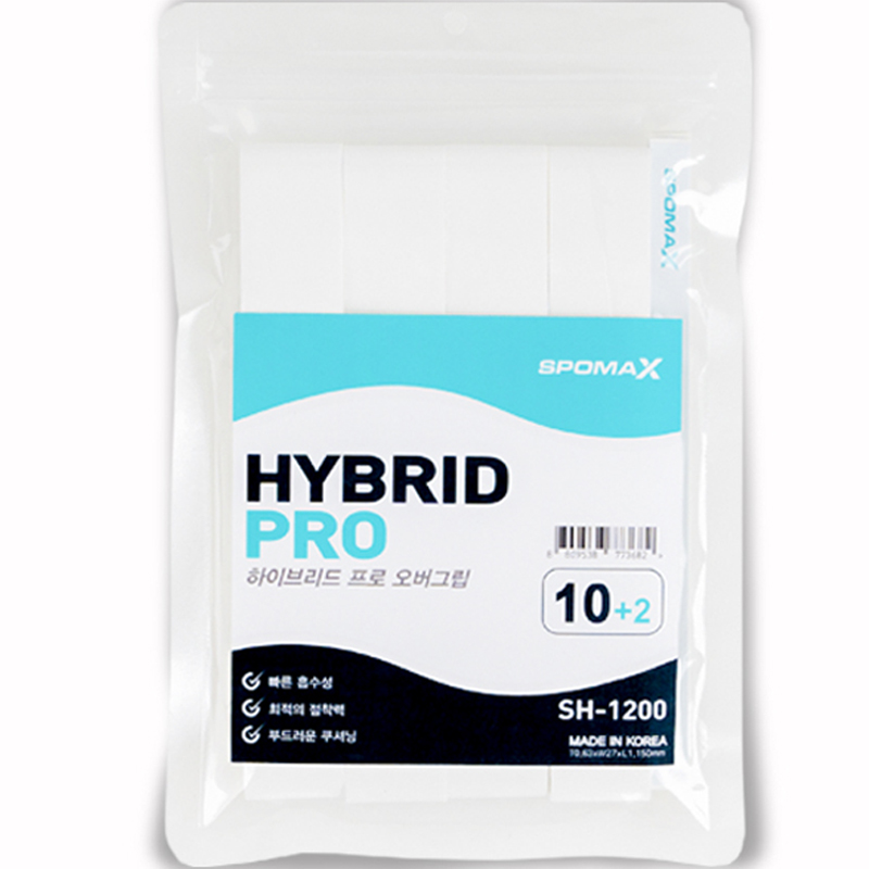 SPOMAX 하이브리드 프로 배드민턴 테니스 오버 그립 SH-1200 12p 12,250원