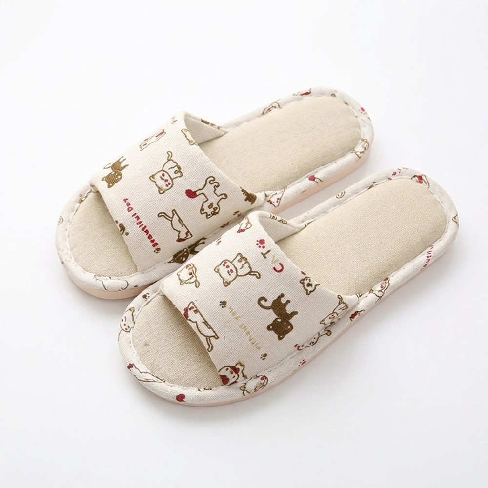 위더스 캣츠하우스 층간소음 쿠션 린넨 실내화 거실화, 캣츠, 1개 3,990원