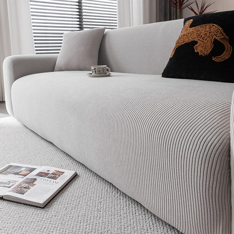 엔조이텍스타일즈 먼지없는 고탄력 스트라이프 소파 커버, 연그레이, 1개 25,900원