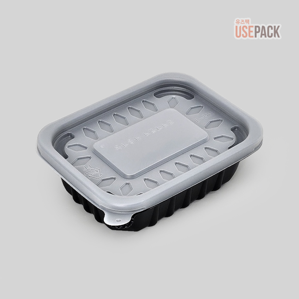 유즈팩 EH 사각 반죽용기 소 600개 BOX 검정 뚜껑포함 일회용 미니죽용기 62,400원