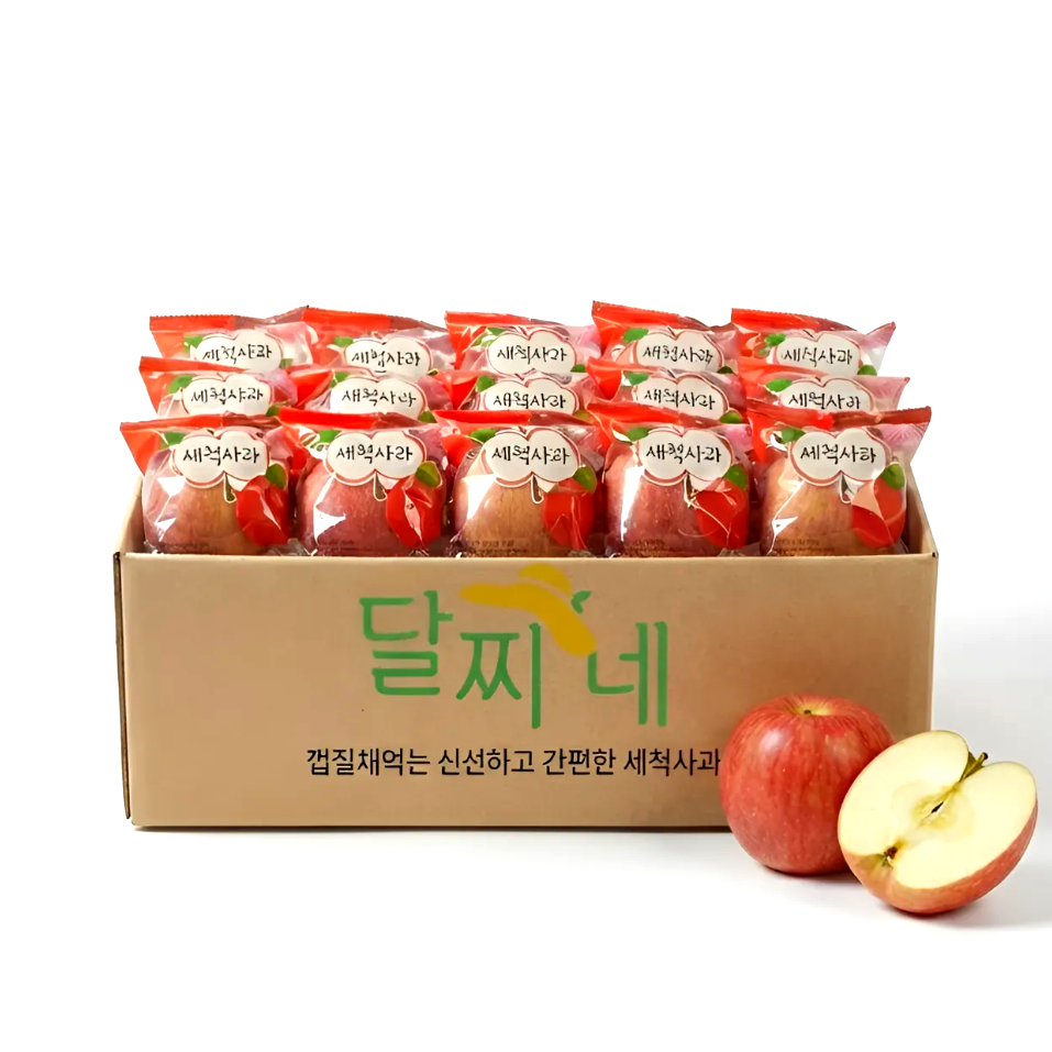 [타임특가] 달찌네 껍질째먹는 고당도 세척사과 16,800원