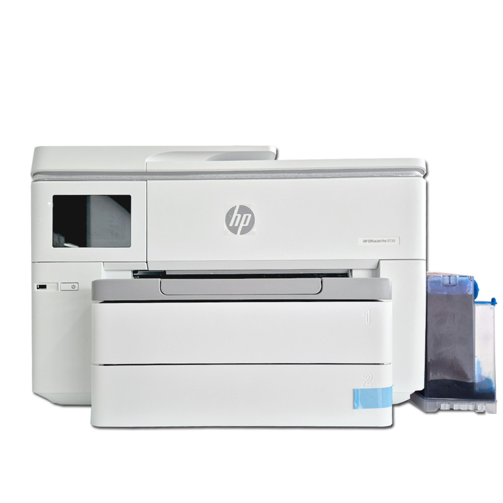무한잉크 포함 1000ml~2000ml HP 오피스젯 프로 9730 복합기/프린터 최신 무칩버전 양면 무선 A3스캔 A3복사 ( hp7610 hp7612 hp7740 ) 후속 모델 419,800원