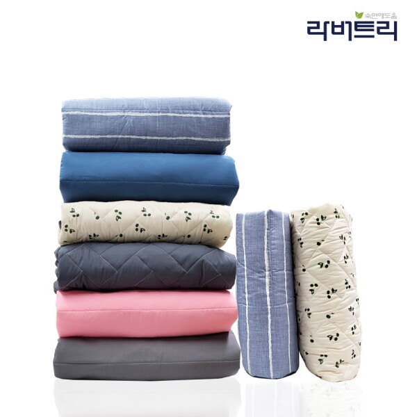 [라버트리] 5~7.5cm 라텍스/메모리폼전용 누빔 매트커버 슈퍼싱글 퀸 면 삼중직 극세사 국내산커버 45,900원