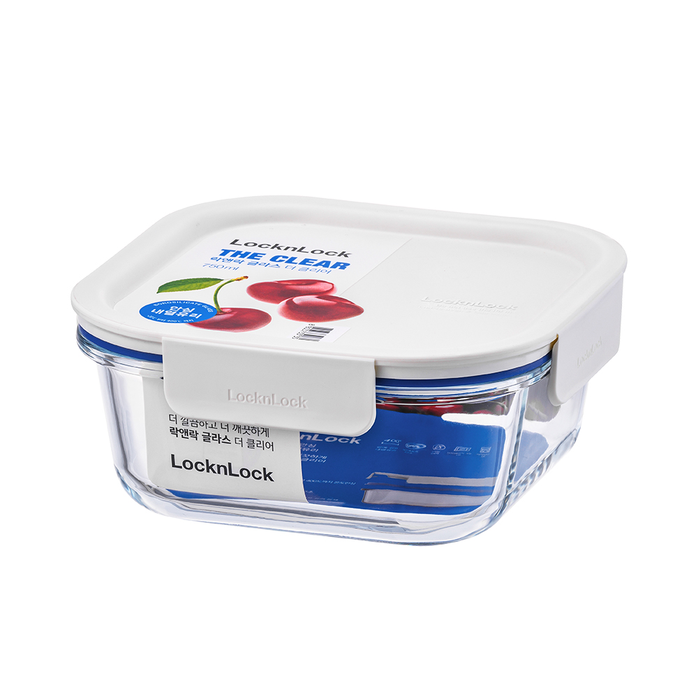 락앤락 더 클리어 정사각 밀폐용기 화이트 750ml 7,910원