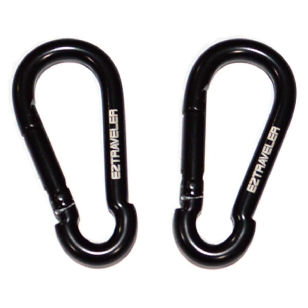 이지트래블러 이중코팅 블랙강철비너 6cm 2개세트 비너 고리 카라비너 1,500원