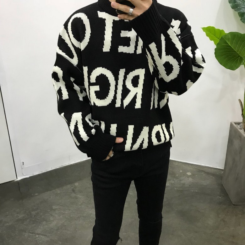 스트릿제이 라이트 영문 니트 41,000원