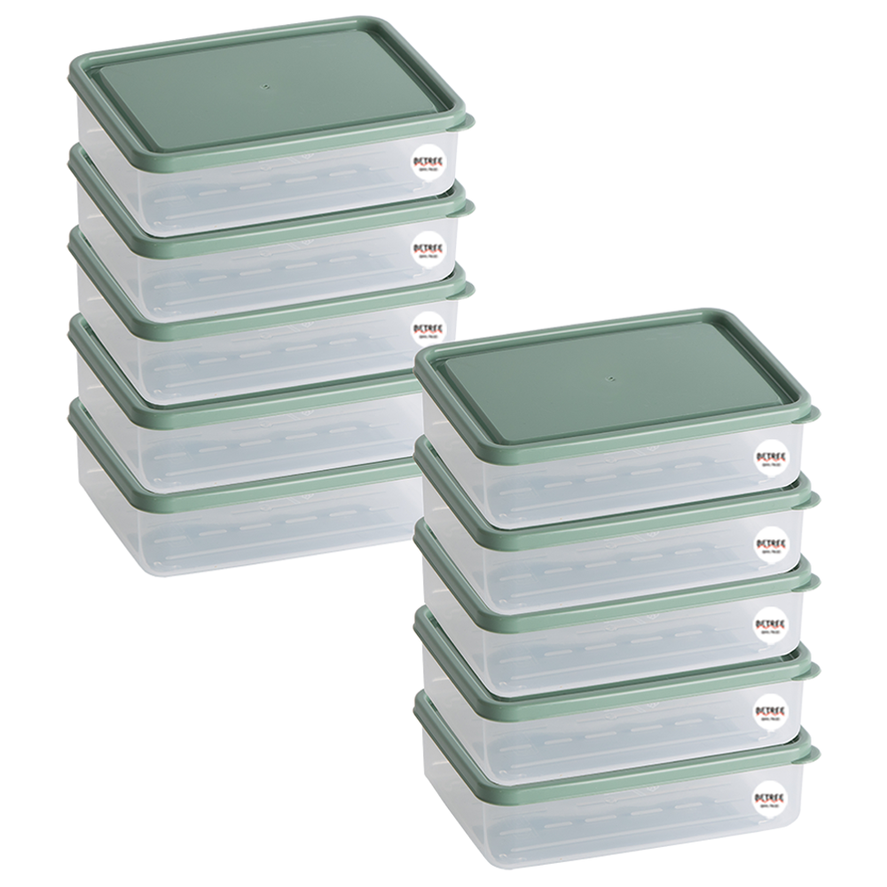 비트리 휘어지는 냉동실 정리용기 시즌2 600ml 그린, 10개입, 1세트, 현재가 34,300원