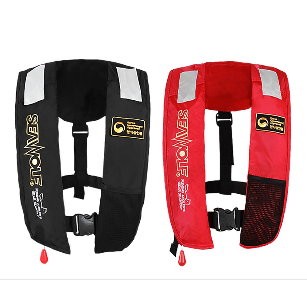 씨울프 구명조끼 SW-7F03 보급형 라이프자켓 자동팽창식 구명조끼 바다 선상 낚시 구명복 97,900원