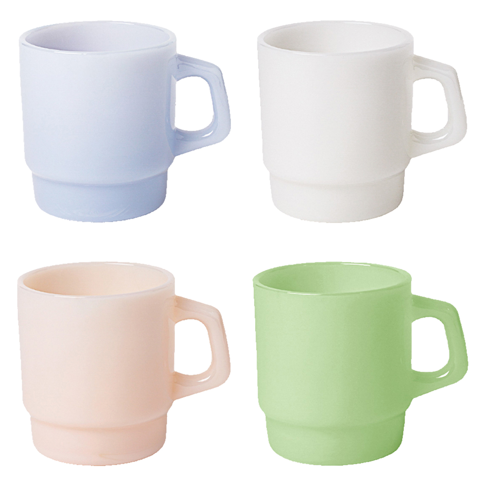 인블룸 홈카페 밀크글라스 머그컵 230ml x 4종 세트 51,300원