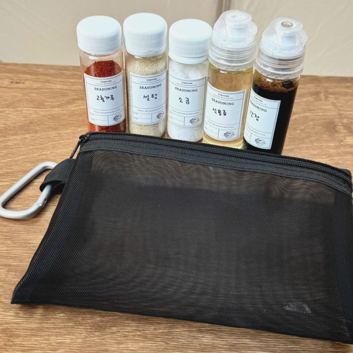 미니 양념통 블랙 파우치 세트, 1세트, 50ml 11,780원