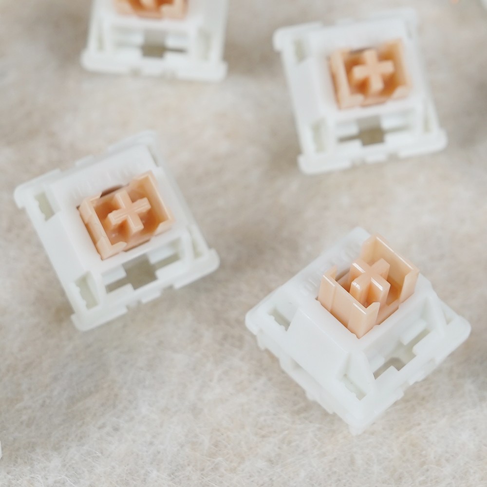 오테뮤 저소음 택타일 스위치 크림옐로우 PRO 공장윤활 5pin 기계식 키보드 200원