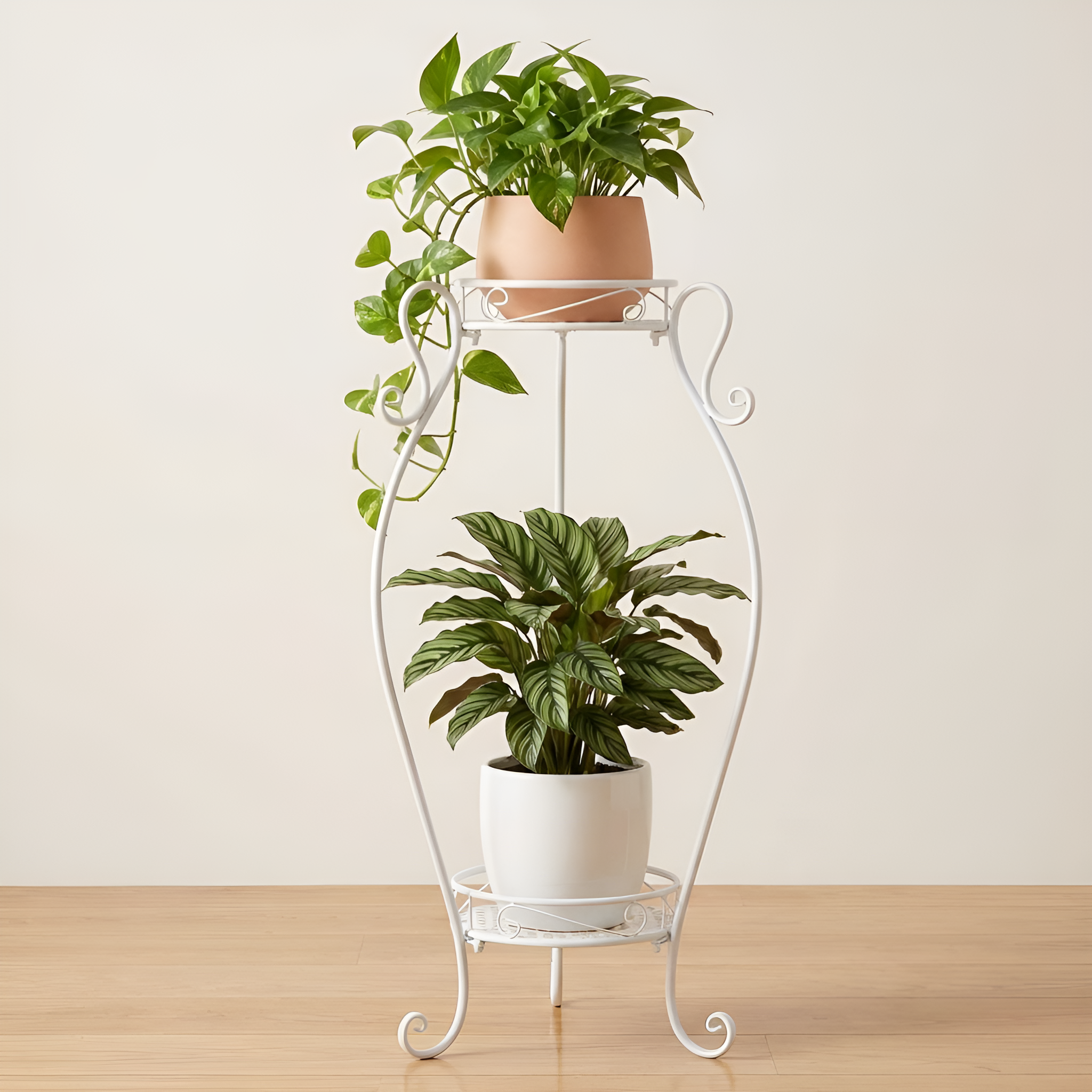 2단 화분 스탠드 철제 정리대 받침대 선반 거치대 진열대 다이 [오디가 ODIGA] 26,040원