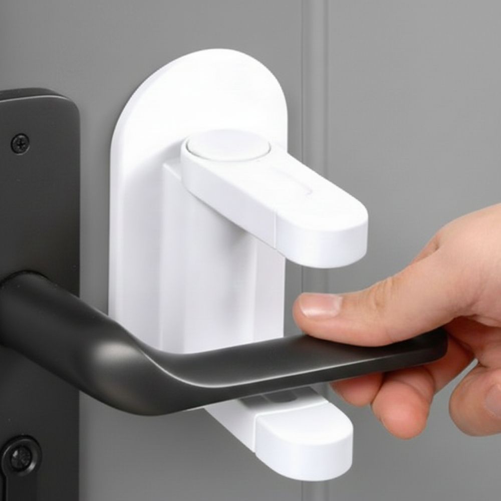 올이뉴어 무타공 현관문 안전고리 이중장금 4,600원