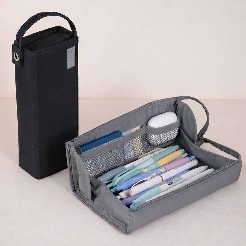 180도 오픈 대용량 학생용 의대생 대치동 강남 캠퍼스 트레 필통, 1개, 그레이 15,400원