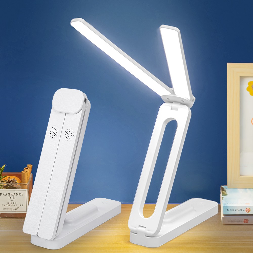 AURRA 휴대용 듀얼 LED 스탠드 조명 책상 스탠드 조명 시력보호 블루라이트 차단 와이드 조명 무단계 밝기조절 책상 사무실 학습용 사무용 독서용, 흰색 18,000원