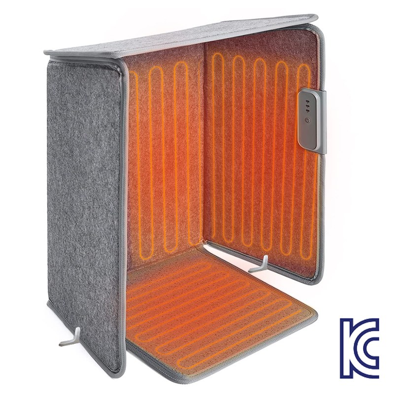Xinke 파티션히터 온열기 접이식 5면 발난로 가정용 사무실용 전기 히팅패드 3단 조절 발온열기 34,900원