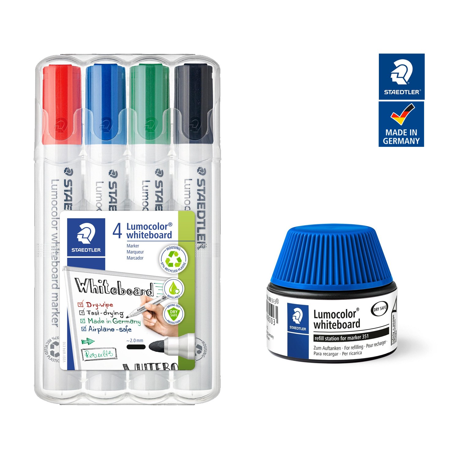 스테들러 화이트보드 마카 351WP4 4색세트 18,950원