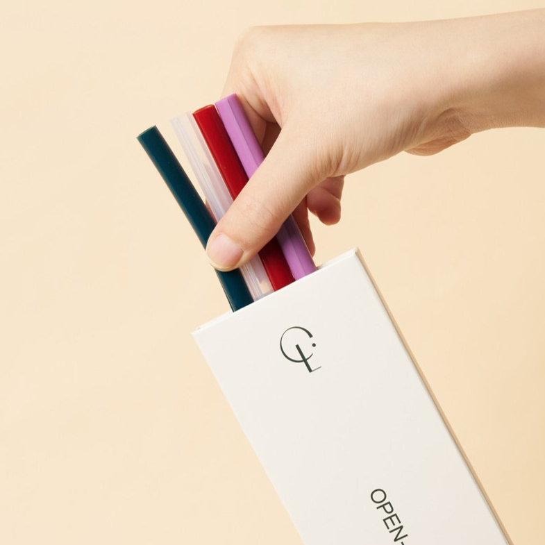 클린리브 개방형 친환경 실리콘빨대 선물세트 스탠리 스타벅스 텀블러 호환가능 30cm 빨대, 1세트, 4개 29,600원