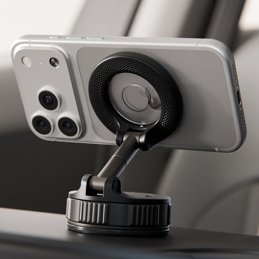 신지모루 맥세이프 360도 M 다이얼 에어락 접이식 진공 흡착 차량용 거치대 14,900원