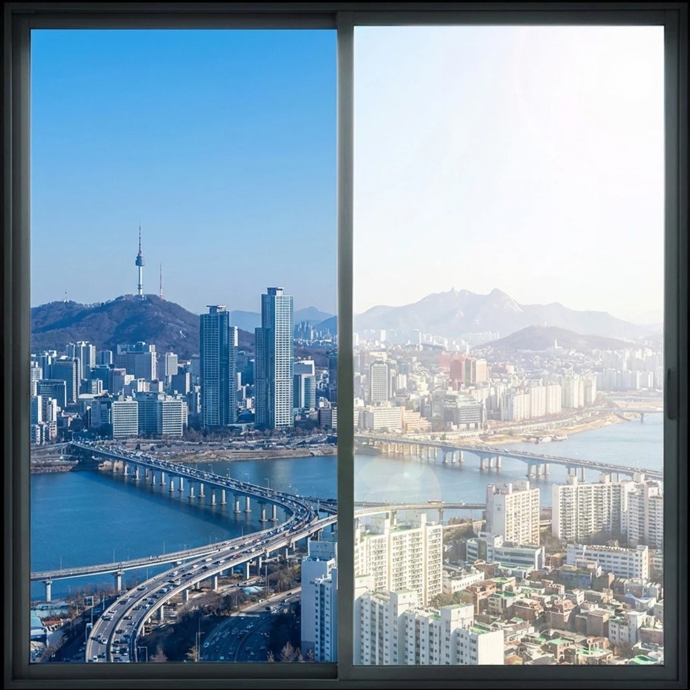 앞날창창 물로 붙이는 창문 사생활 보호필름 햇빛 가리개 시트지, 딥블루 26,910원