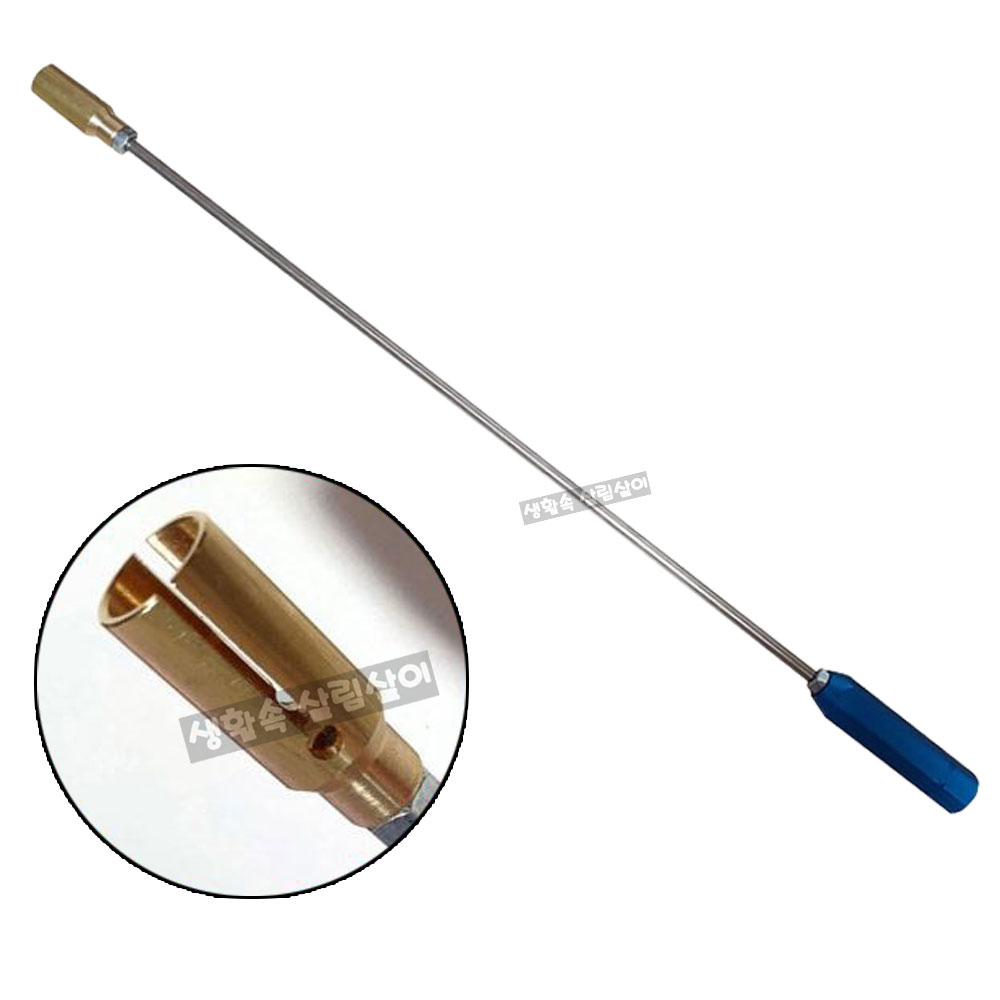 안쪽 타이어 밸브 캡 탈부착 탈거 제거 렌치 375mm 국산, 타이어 밸브 캡 렌치D-881, 1개 15,300원