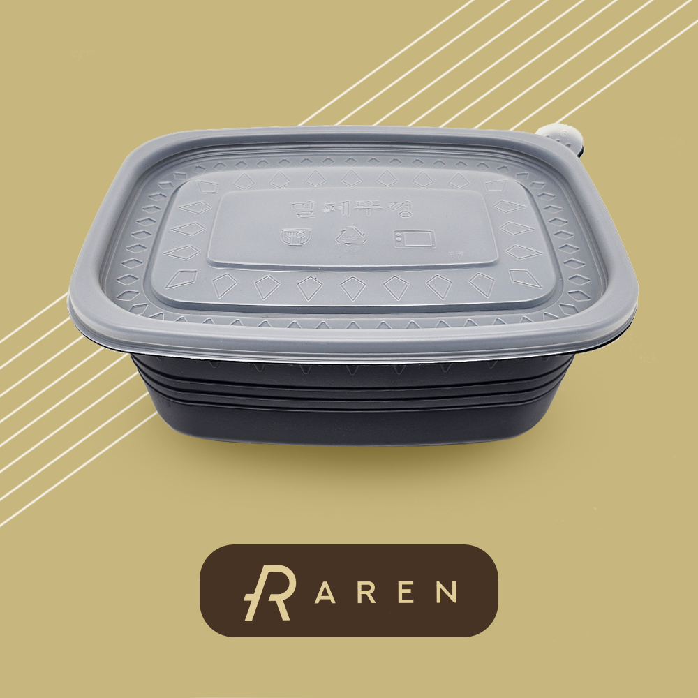 아렌 사각 죽용기 대 1000ml 흑색, 250세트, 1개 56,200원