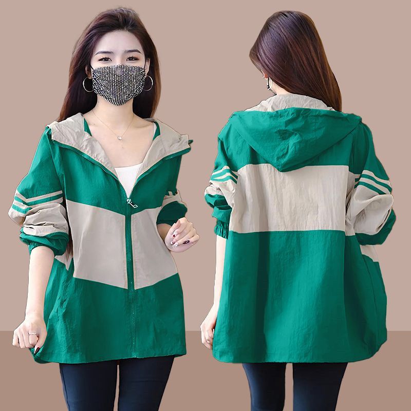 봄여름 여성 캐주얼 얇은 후드집업 아노락 자외선차단 루즈핏 카디건 경량 트렌치코트 19,900원