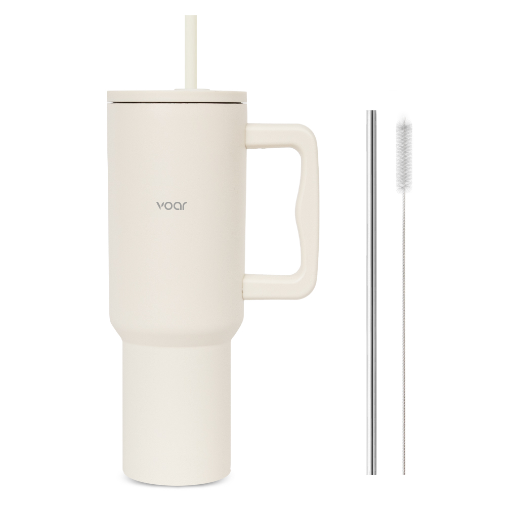 보아르 투웨이 대용량 손잡이 스텐 보온 보냉 텀블러, ivory, 1.18L, 1개, 현재가 20,800원