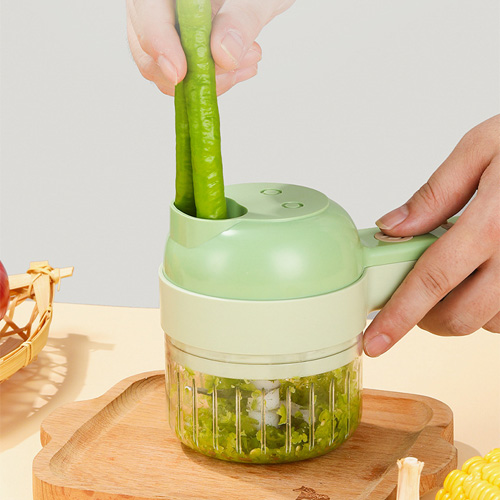 부로무역 야채다지기 전동 만능 채칼 슬라이서, 그린 13,900원