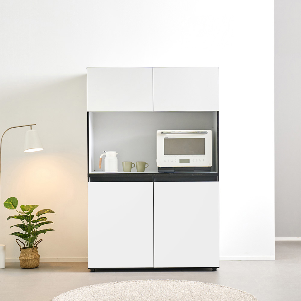 라자가구 모비오 LED 광폭 주방 수납장 1200 방문설치 435,910원