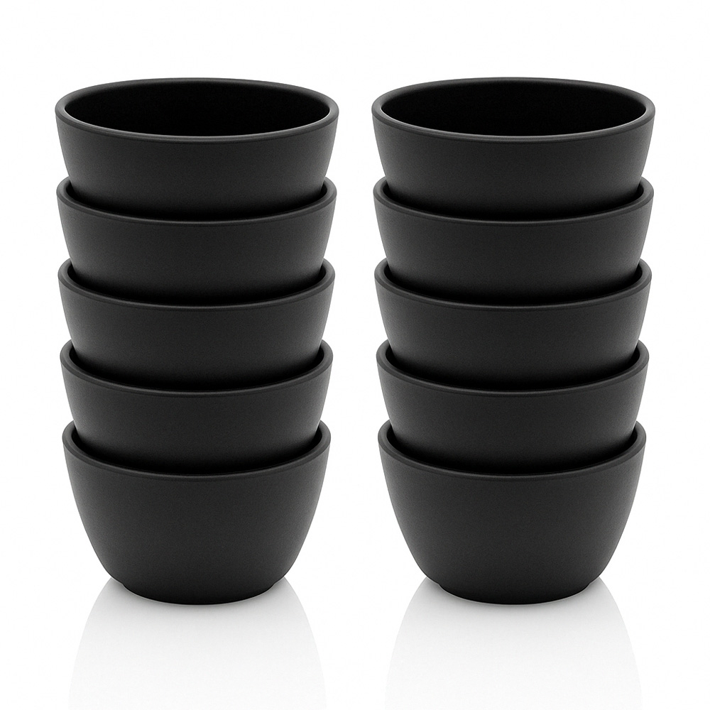 업소용 블랙 멜라민 밥공기 10개 세트 가정용 식당용 식기 그릇, 1개, 블랙멜라민공기10개 41,000원