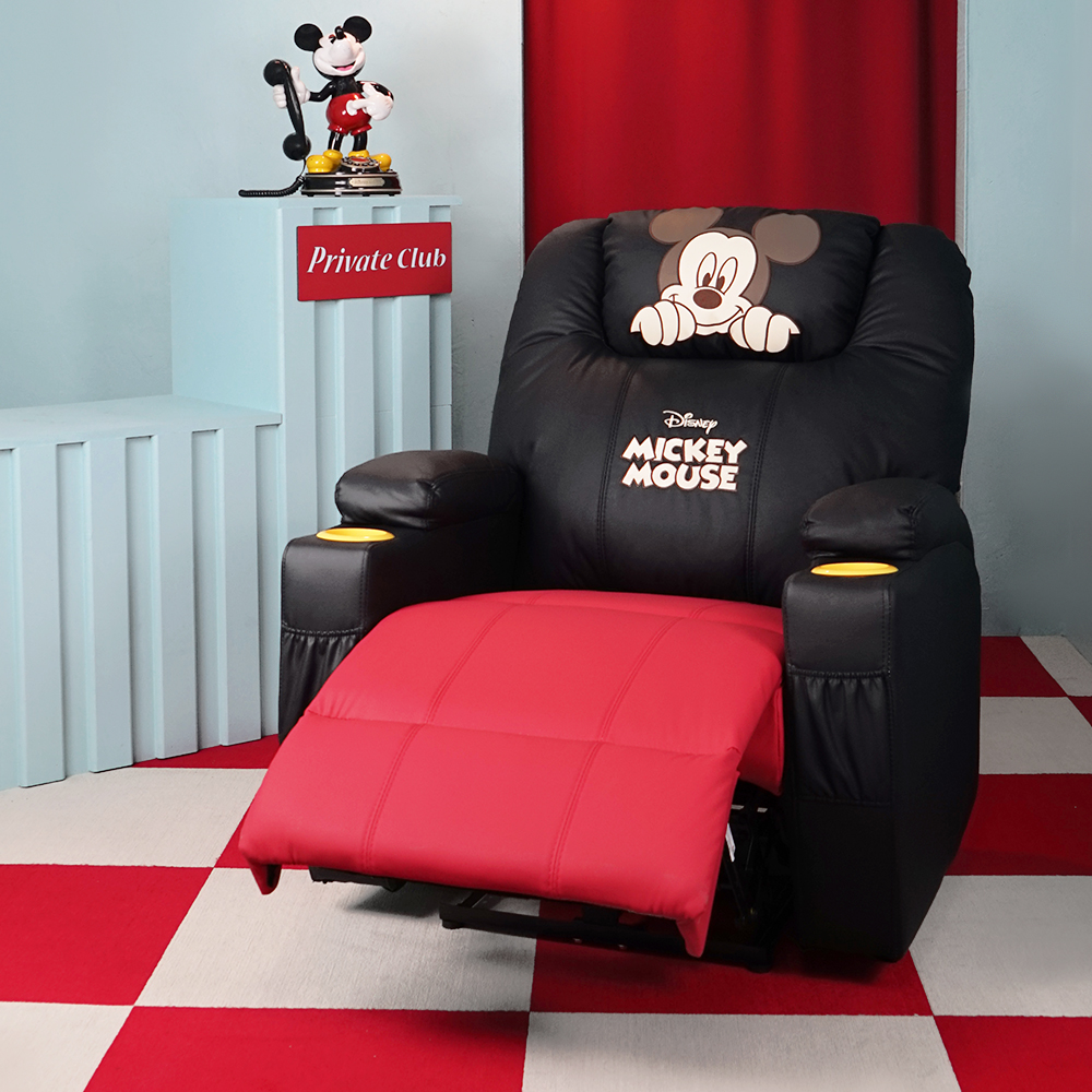 클렙튼 전동 리클라이너 소파 디즈니 컬렉션, 블랙(미키마우스) 318,000원