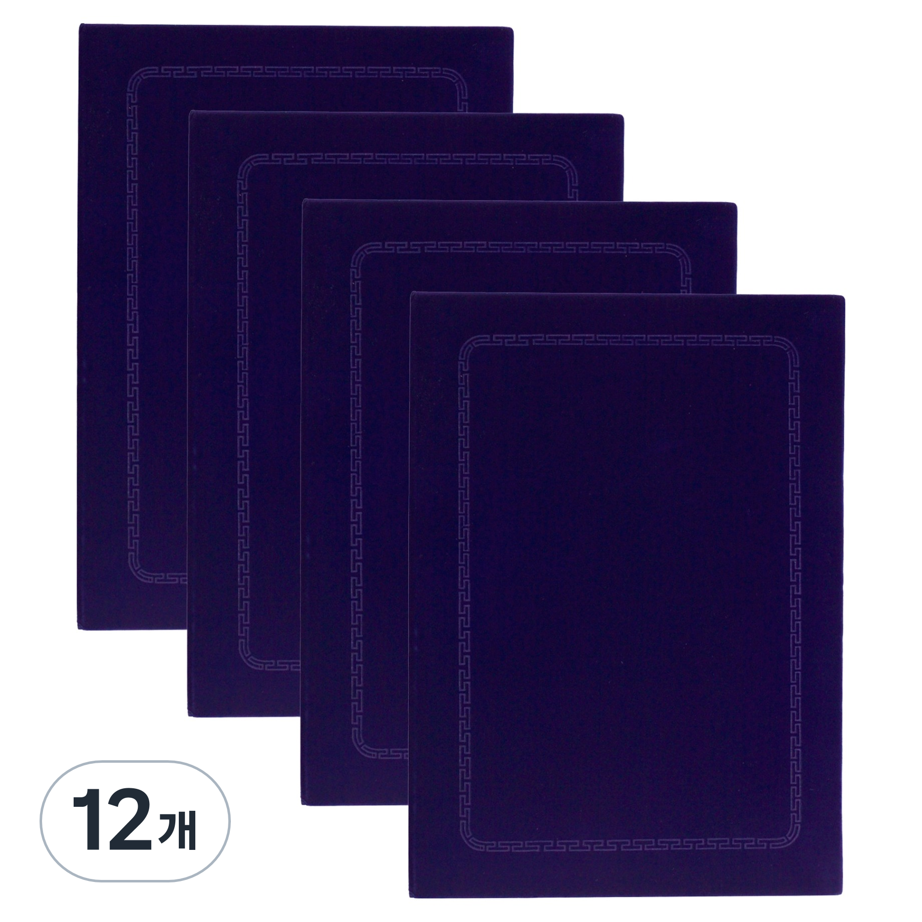 현풍 벽돌 무늬 격자 우단 상장 화일 A4, 군청색, 12개 30,510원