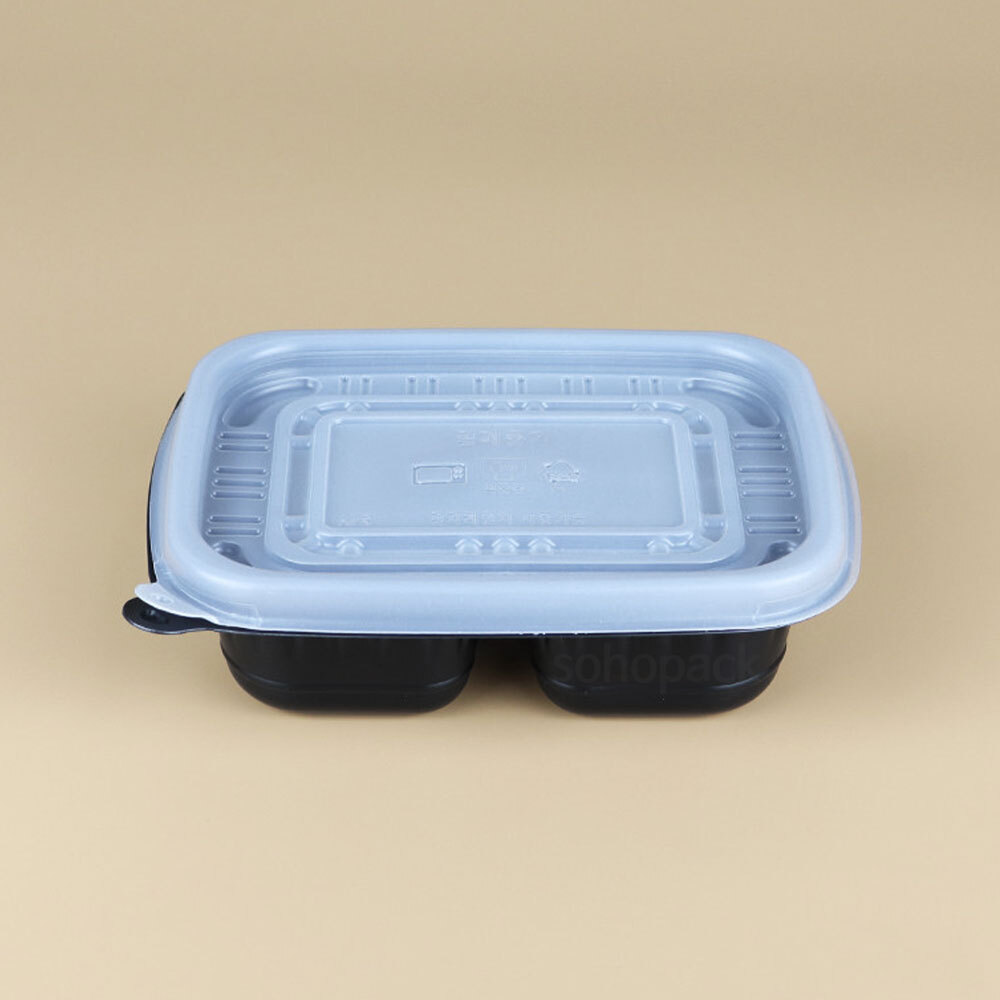 소호팩 AJ 사각 반죽용기 3칸 반찬용기 흑색 88,600원