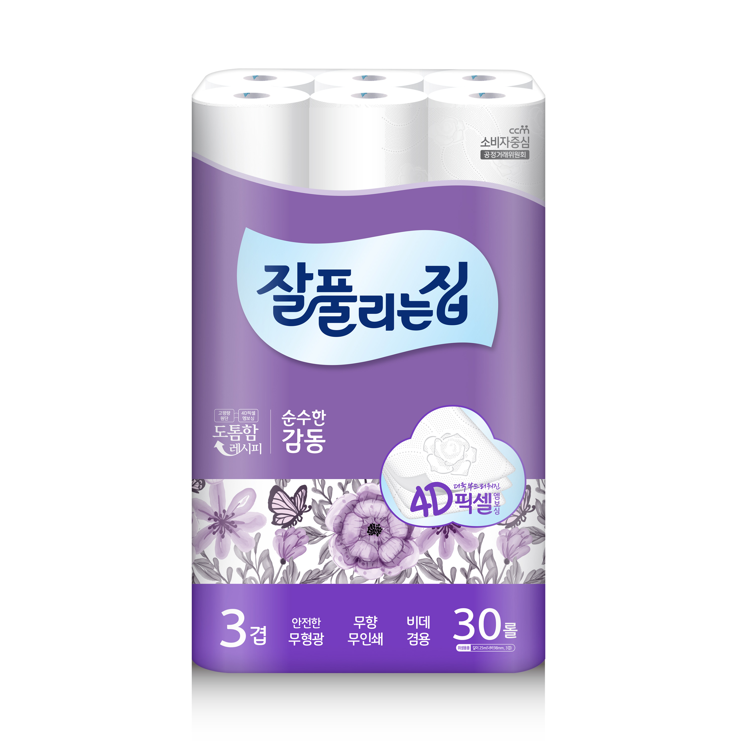 잘풀리는집 감동 3겹 롤화장지 18,650원